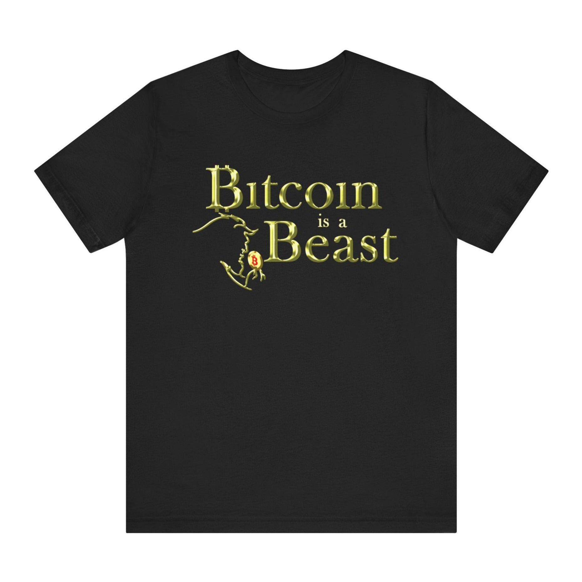 Bitcoin Is A Beast Black T-Shirt