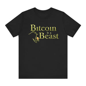 Bitcoin Is A Beast Black T-Shirt