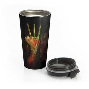 Fearless Trader Candlesticks Claw Stainless Steel Travel Mug Open Cap