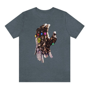 Thanos Gauntlet Crypto Stones Grey T-Shirts