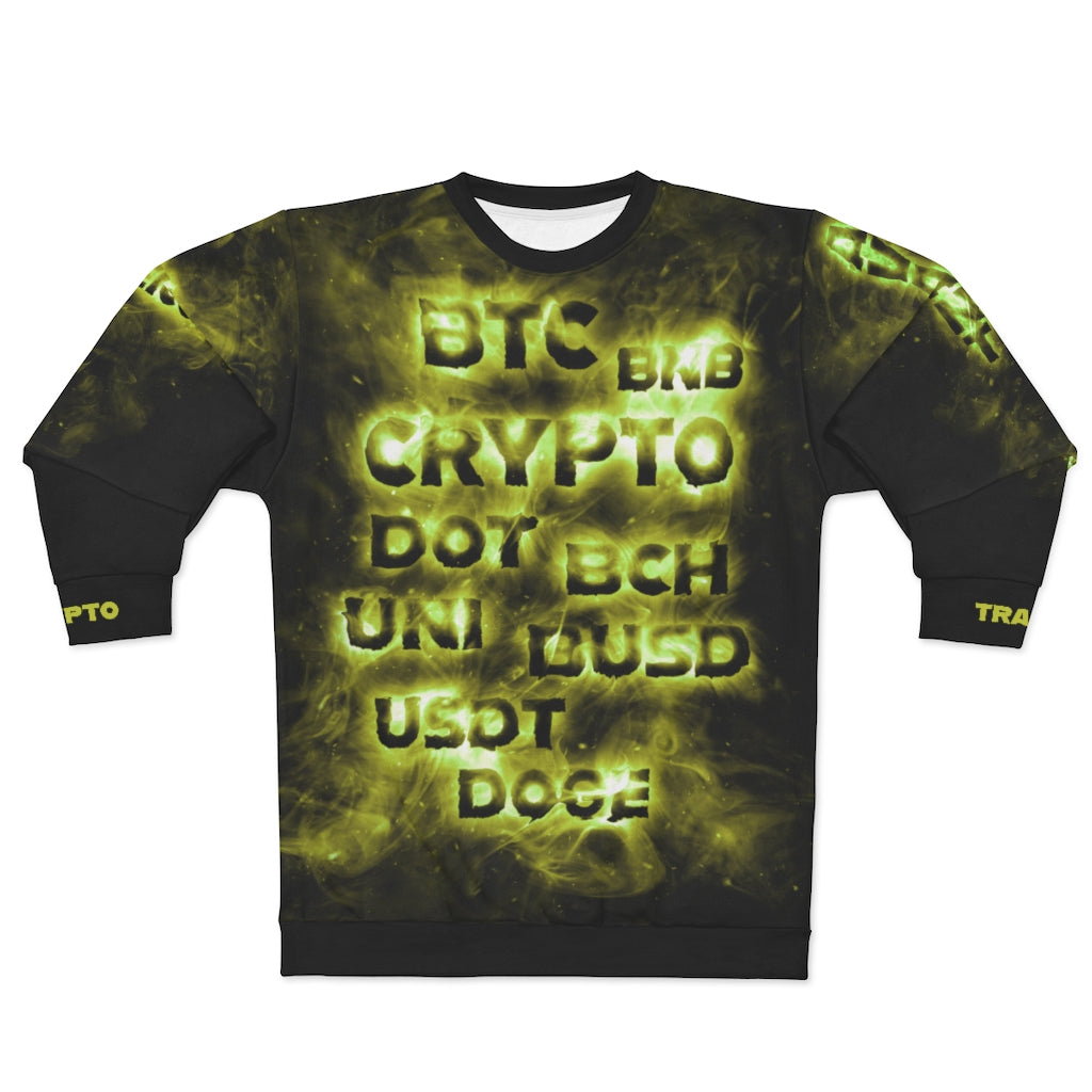 Crypto Radiant Black Sweatshirt Front
