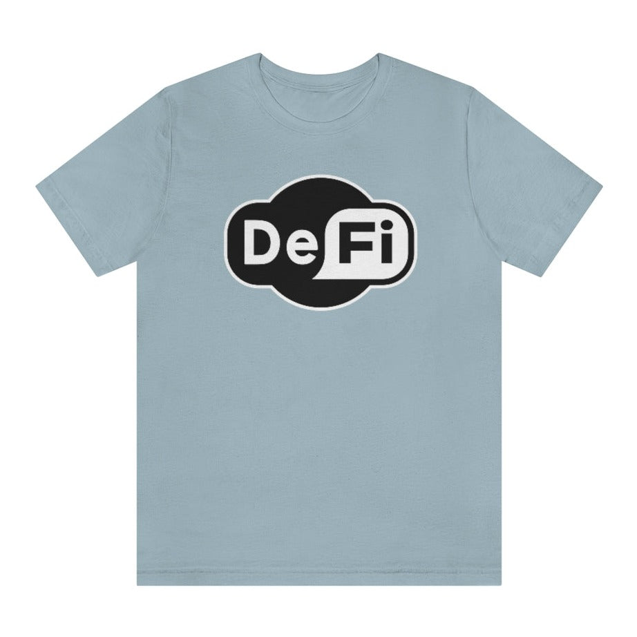 Decentralized Finance WiFi Logo Light Blue T-Shirt