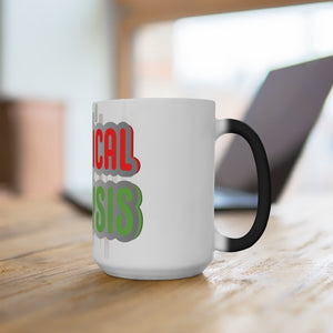 Technical Analysis Curved Sign Color Changing Mug on a Desk