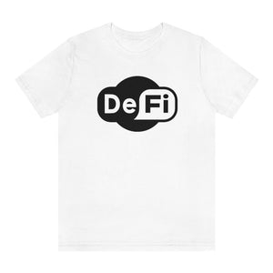 Decentralized Finance WiFi Logo White T-Shirt