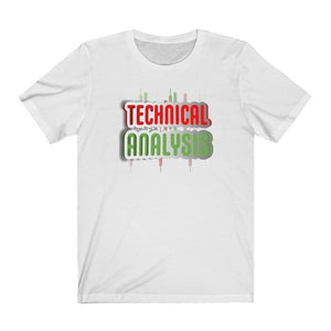 Day Trader Technical Analysis Curved Sign White T-Shirt