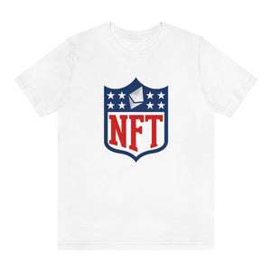 NFT ETH Sport Shield White T-Shirt