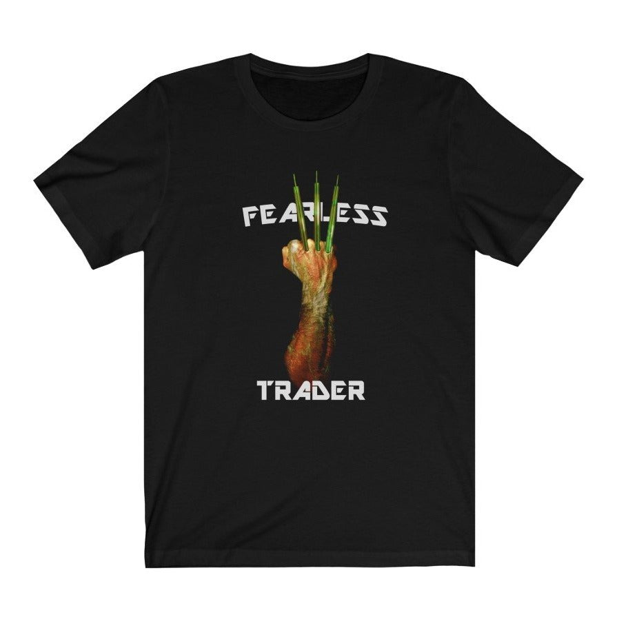 Fearless Trader Candlesticks Claw T-Shirt Black Color