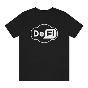Decentralized Finance WiFi Logo Black T-Shirt