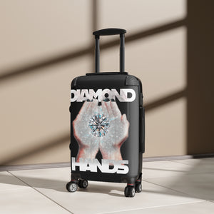 Diamond Hands Cabin Suitcase in Angle