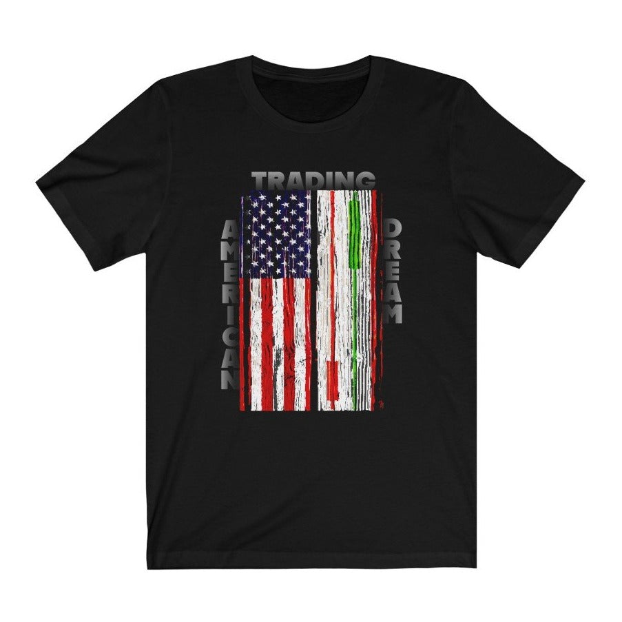 American Trading Dream Flag Black T-Shirt