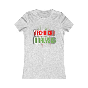Day Trader Technical Analysis Curved Sign Light Grey Women T-Shirt
