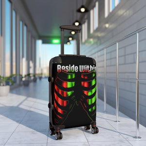 Reside Within Glowing Ribs Candlesticks Cabin Suitcase in Angle