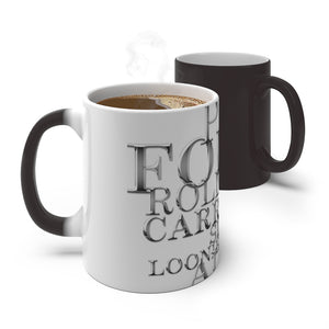Metallic Chrome Forex Vocabulary Color Changing Mugs White and Black, Hot and Cold