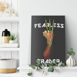Fearless Trader Candlesticks Claw Canvas Sitting