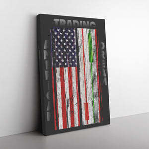 American Trading Dream Flag Canvas in Angle