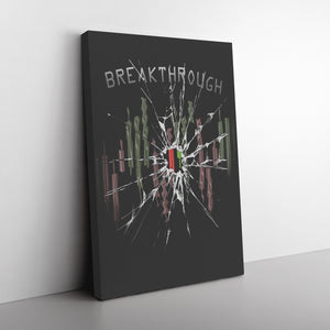 Breakthrough Adversity Trading Candlesticks Canvas in Angle