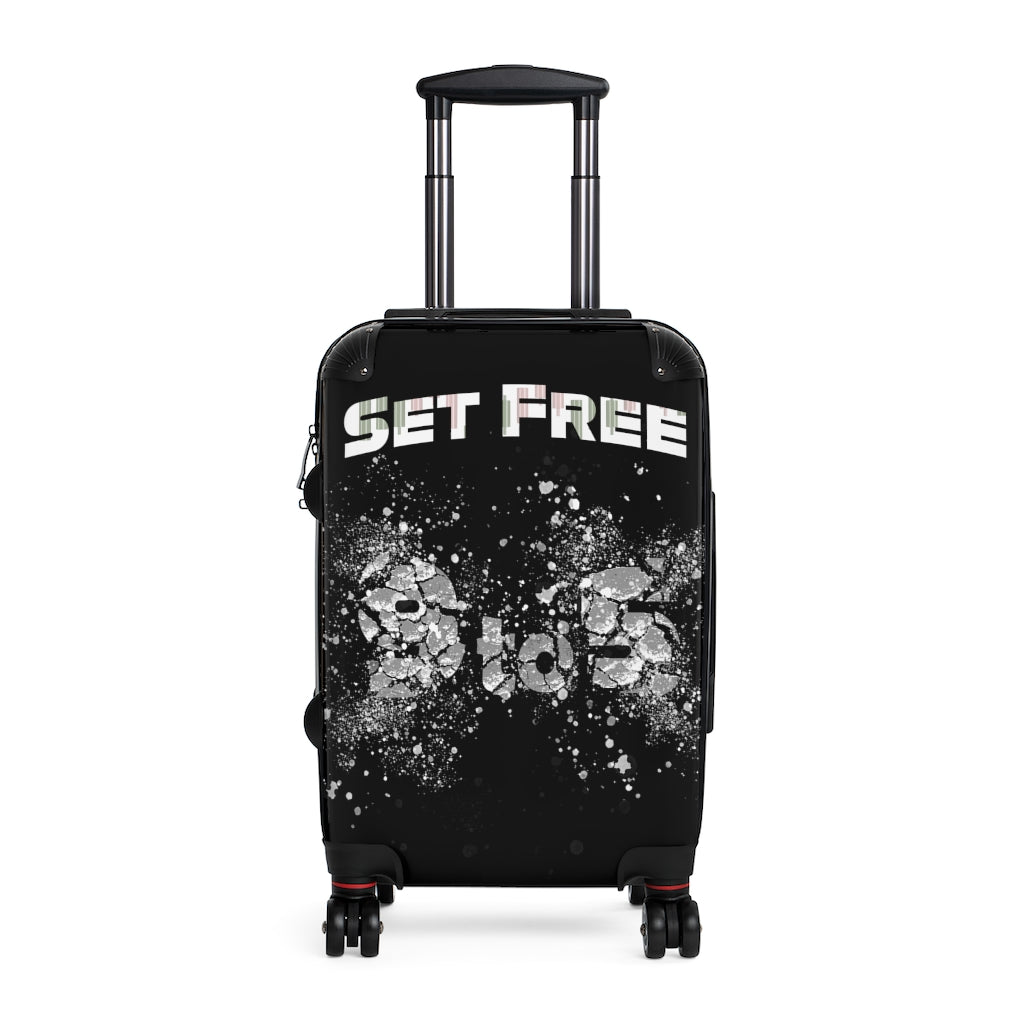 Set Free Broken 9 to 5 Schedule Cabin Suitcase Front
