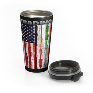 American Trading Dream Flag Stainless Steel Travel Mug Open Cap