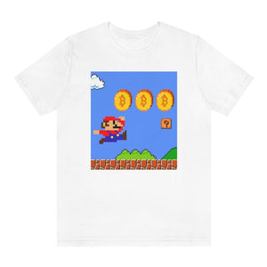 Retro Mario Bitcoin Collector White T-Shirt