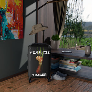 Fearless Trader Candlesticks Claw Cabin Suitcase on Stage