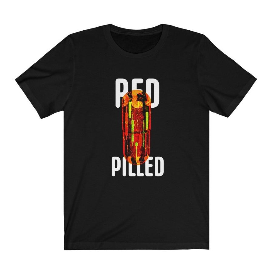 Red pilled black t-shirt