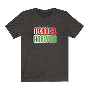 Day Trader Technical Analysis Curved Sign Black Heather T-Shirt