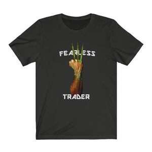 Fearless Trader Candlesticks Claw T-Shirt Black Vintage Color