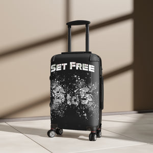Set Free Broken 9 to 5 Schedule Cabin Suitcase in Angle