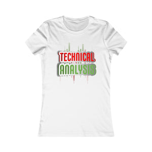 Day Trader Technical Analysis Curved Sign White Women T-Shirt