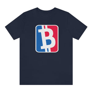 Bitcoin Major League Dark Blue T-Shirt