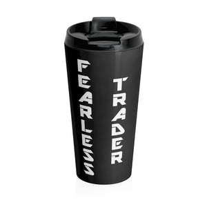 Fearless Trader Candlesticks Claw Stainless Steel Travel Mug Back